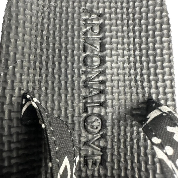 ARIZONA LOVE TREKKY FLAT SPARTIATE SANDALS IN BLACK BANDANA.    SZ: 42 - Picture 8 of 10
